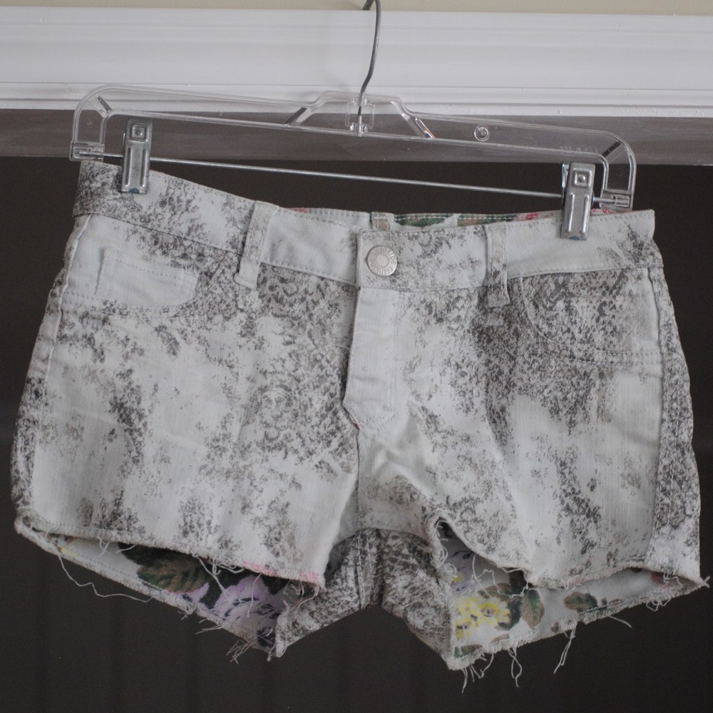 FlipSide denim printed shorts